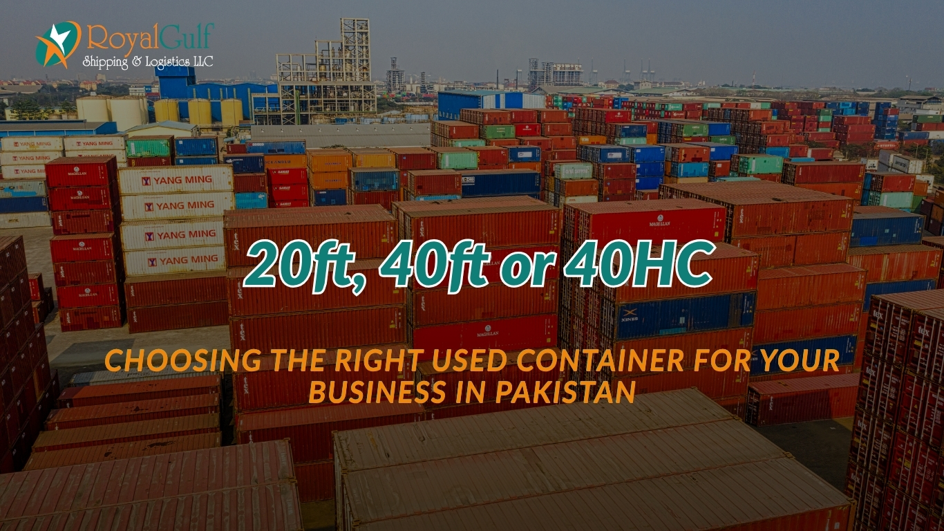 20ft container Pakistan for small business storage and site offices.