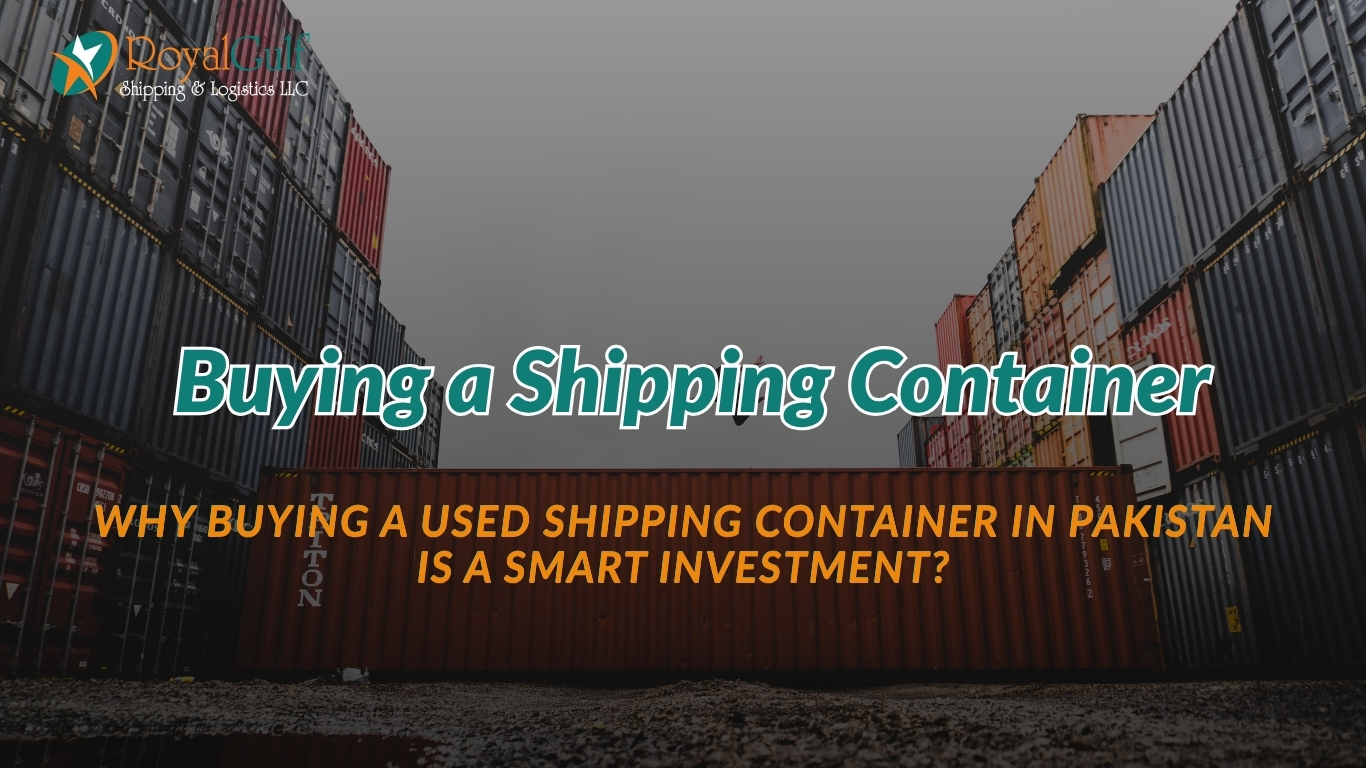 Used container delivery and transportation services in Pakistan.